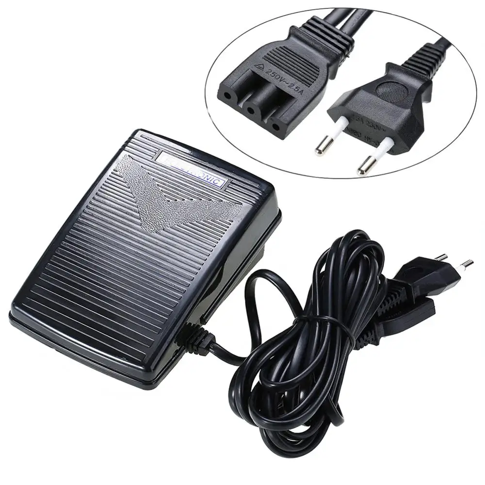 EU Plug 110-220V черная домашняя швейная машина педаль с управлением шнуром питания для