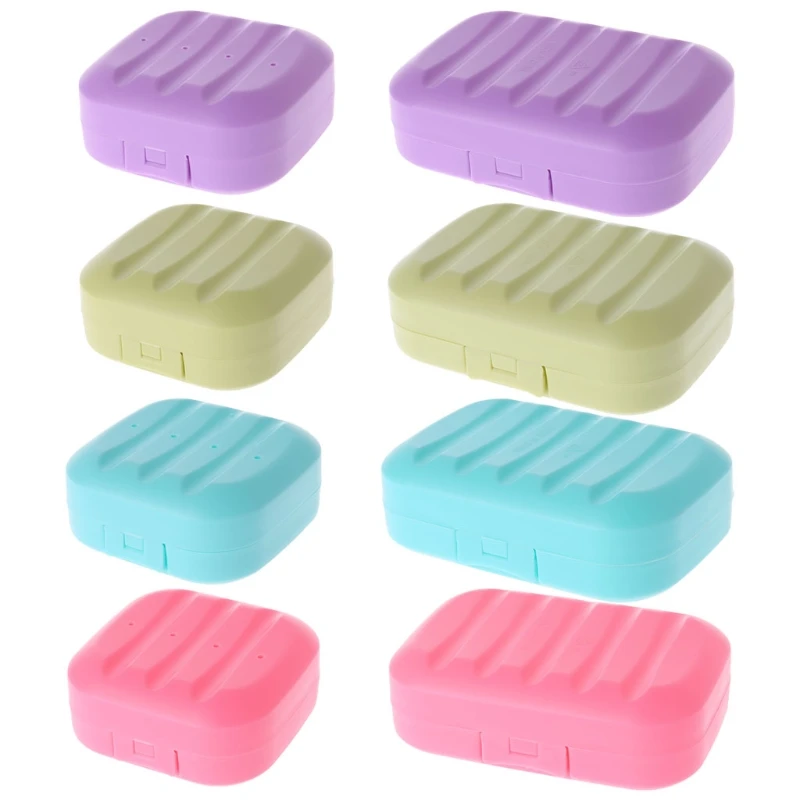 

Mini Soap Box Bathroom Dish Plate Case Home Shower Travel Holder Container Cute