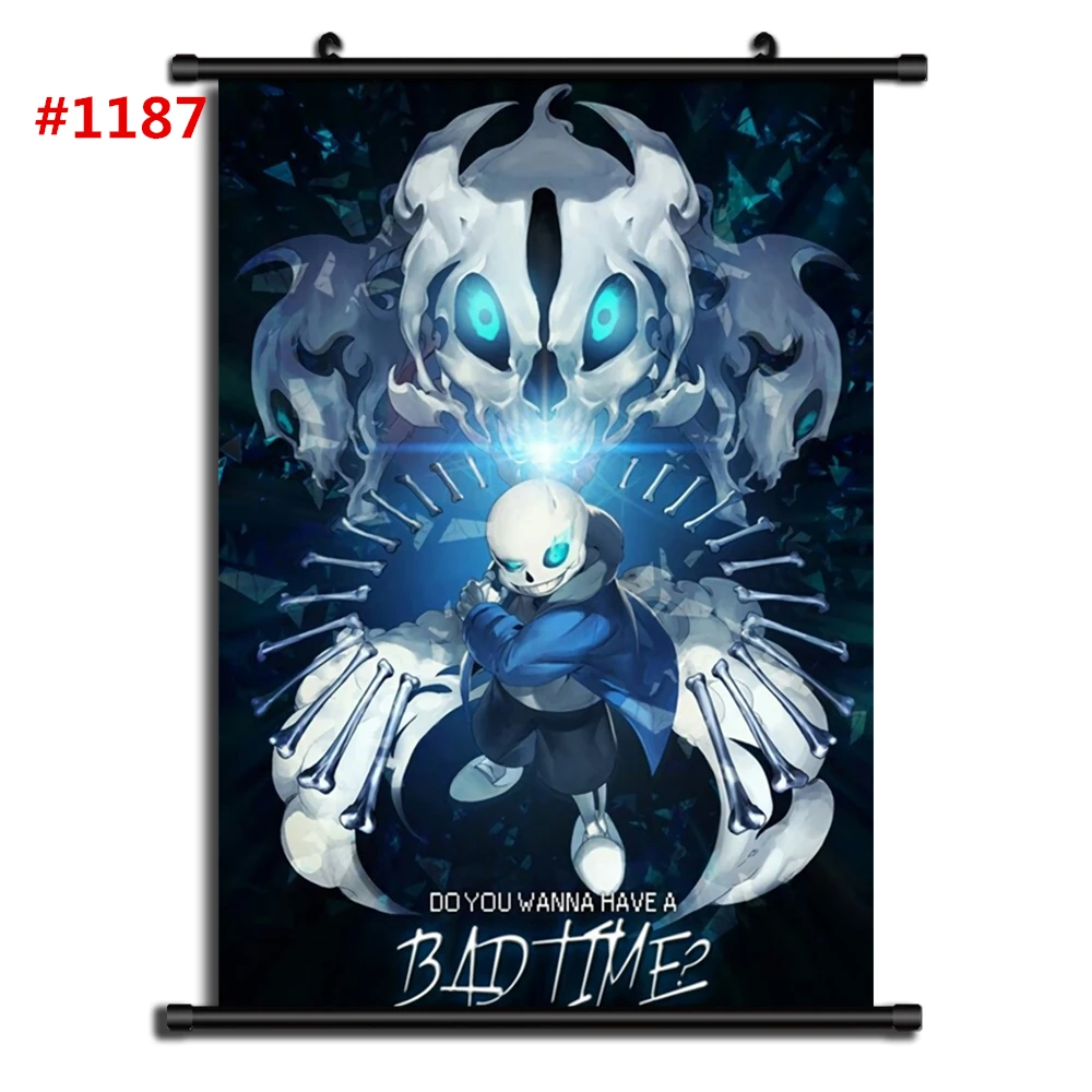 1187 Игра Undertale Sans Аниме Манга настенный плакат свиток домашнее украшение настенный плакат художественного фильма - Цвет: 1187