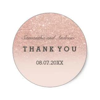 3 8 см розовое золото Искусственный Блеск Розовый Омбре спасибо классическая