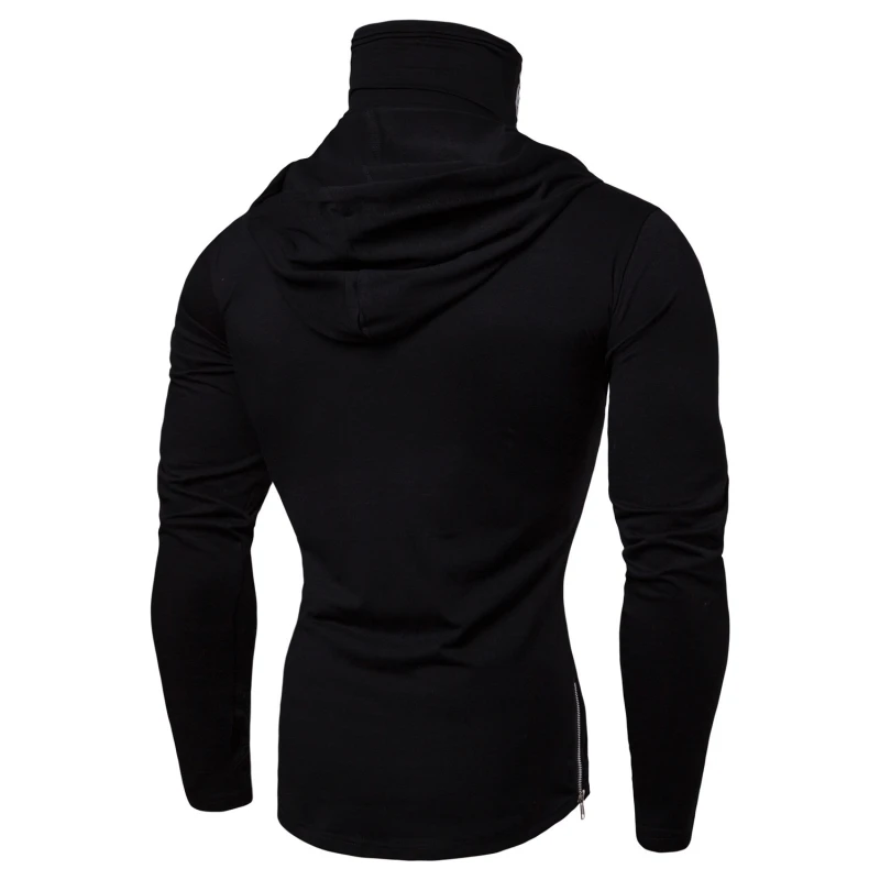 2019 Men's New Winter Wear WISH Personality Game Cotton Punk Style hoody men Skull Printed High-collar Long-sleeved Sweatshirt | Мужская