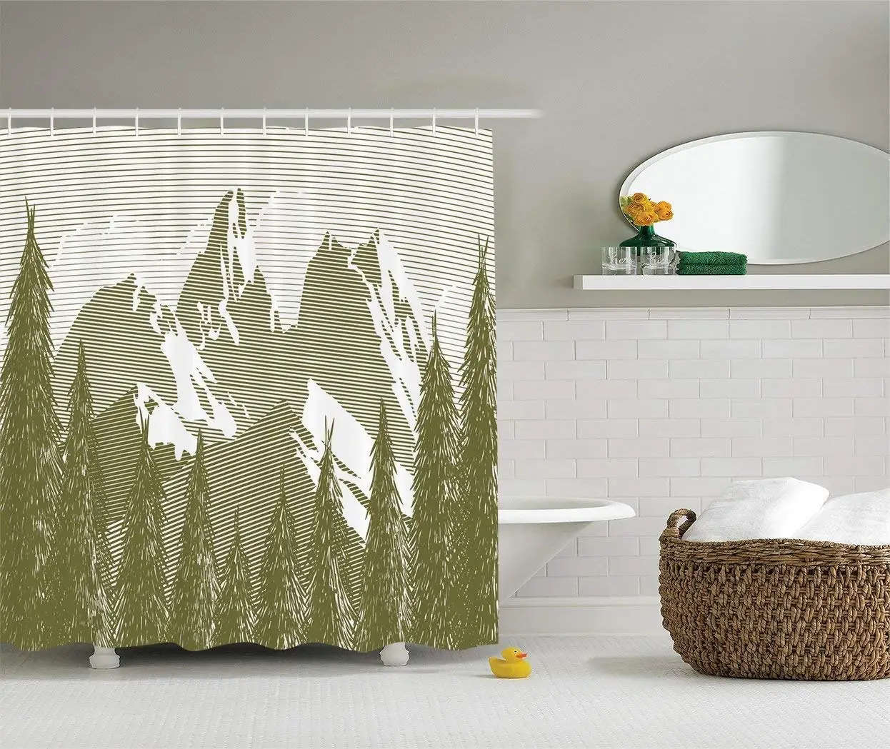Снежная природа украшения Коллекция Весна и лето ёлки Wilderness Woods художественный