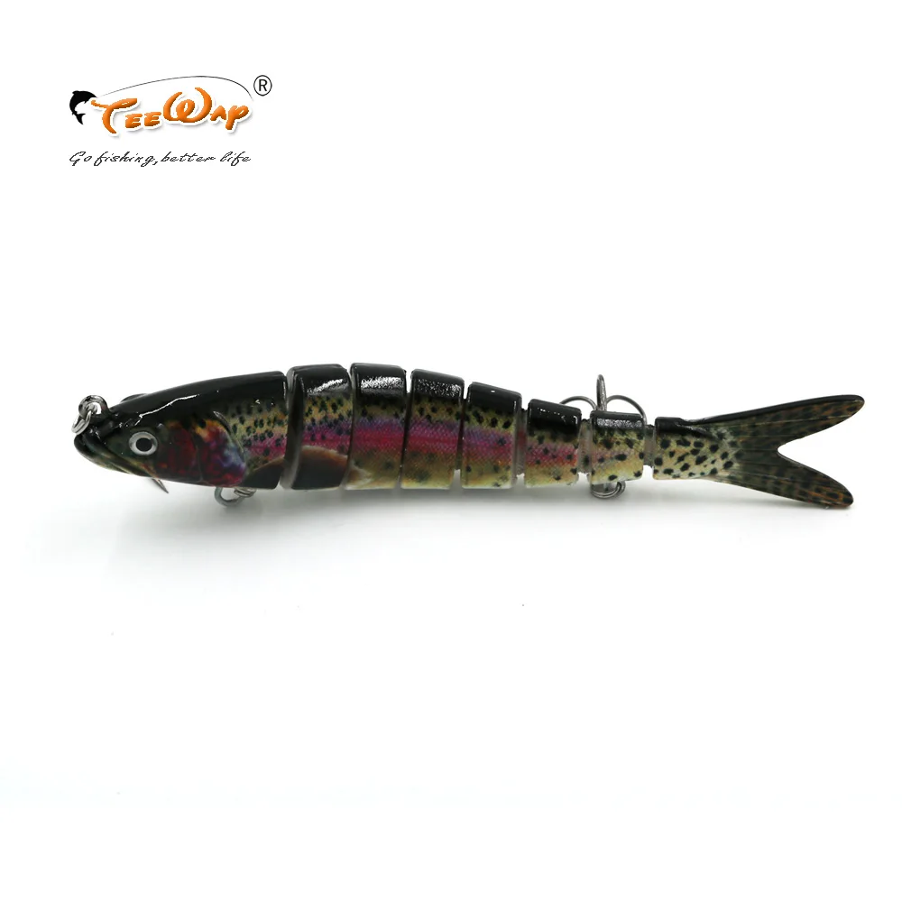 

2PCS Fishing Lure 8 Segment Swimbait Crankbait Hard Bait Slow 30g 14cm Fishing hook Fishing Tackle FL8-C06