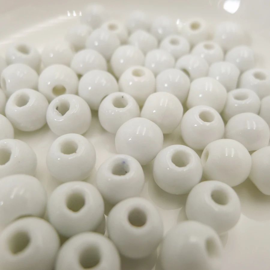 8 #100 шт Китай керамические бусины цветок оптом Procelain для изготовления ювелирных