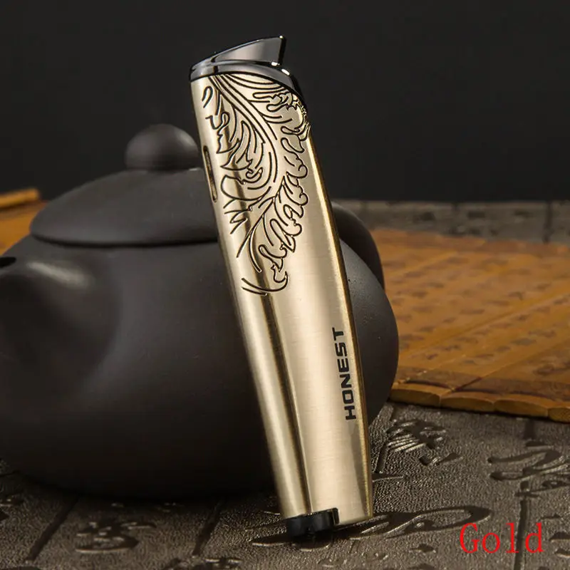 Металлическая ветрозащитная фонарь жигалка для сигарет с подарочной коробкой |