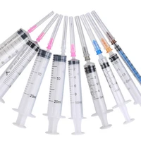 10pcslot 1ml 2ml5ml10ml disposable medical syringe sterilization injection with needle head free shipping
