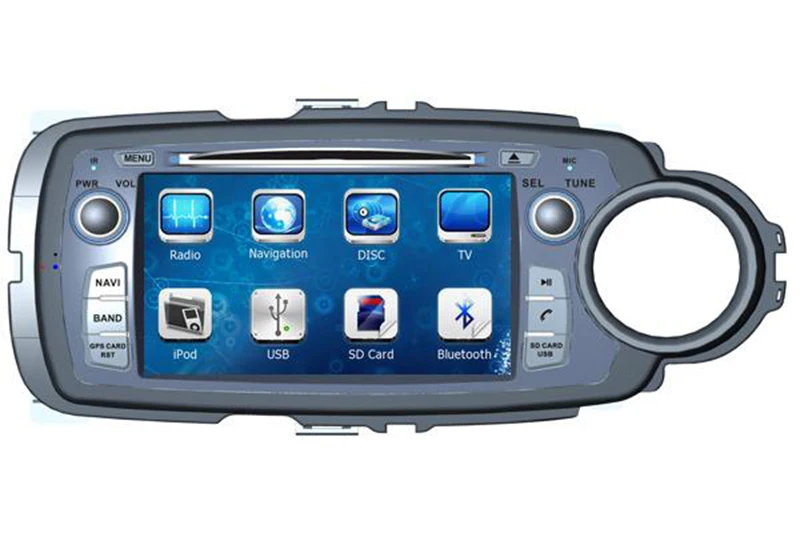 7 дюймовый автомобильный dvd плеер с GPS (опционально) аудио Радио стерео USB/SD AUX BT/TV
