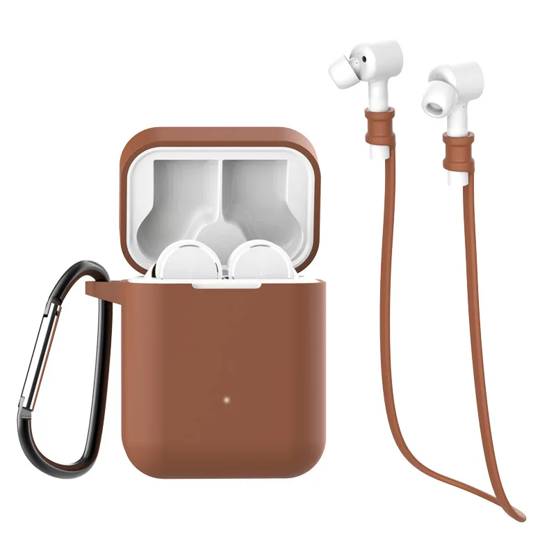 3 in 1 Brown Xiaomi mi Airdots pro Air TWS Bluetooth гарнитура истинные беспроводные стерео спортивные наушники ANC переключатель ENC автоматическая пауза управление Touch mi 9 - Цвет: 3 in 1 Brown