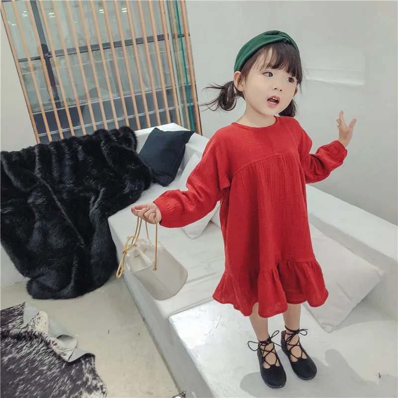 Детское платье для девочек новинка 2018 Весенняя Милая одежда маленьких