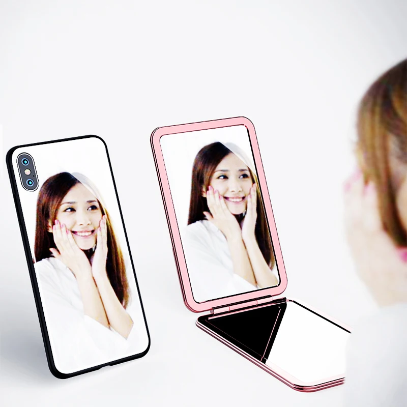 Роскошный HD зеркальный прозрачный стеклянный чехол для телефона Samsung Galaxy S8 S9 S10 Plus