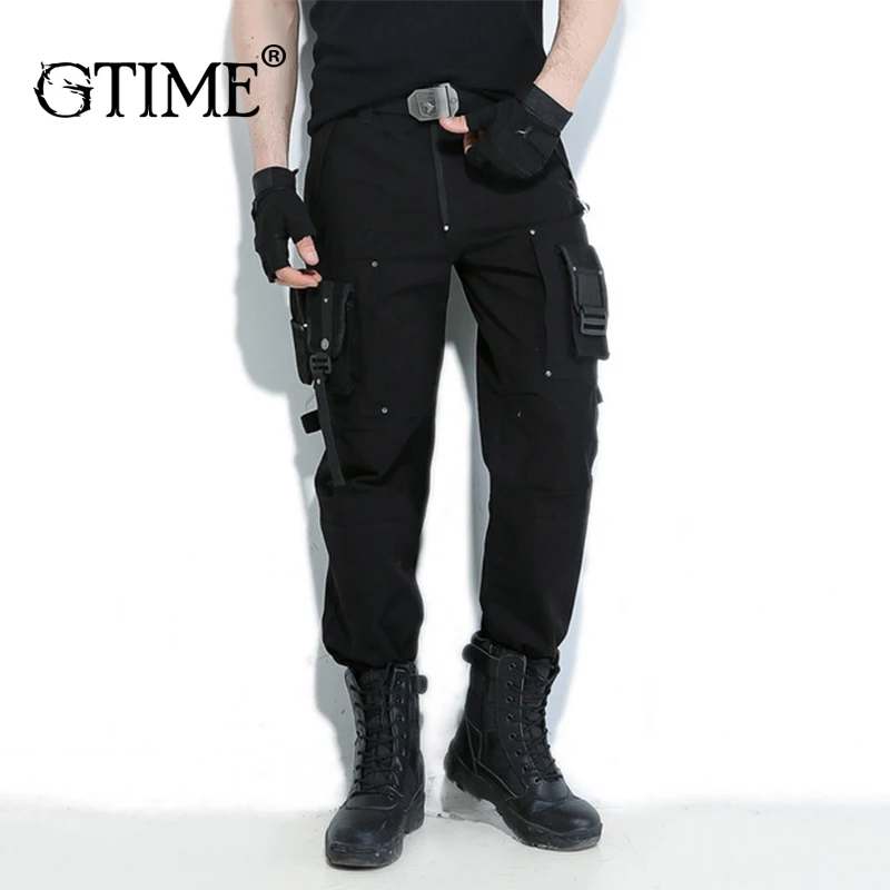 Dropshipping Gtime Men's Cotton Tooling Trousers Casual Loose Comfortable Fashion Overalls MCYR093 | Мужская одежда