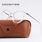 Брендовые дизайнерские оптические прозрачные линзы, винтажные оправы для очков кошачий глаз для женщин, Круглые Женские оправы для очков в стиле ретро