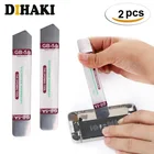 Металлическая плоская лопатка, 2 шт.компл., рычаг с мягким лезвием, набор инструментов для открытого ремонта, для Мобильный телефон удаления сломанного экрана клея