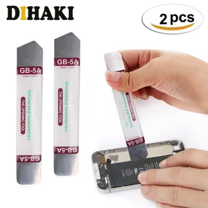 Металлическая плоская лопатка, 2 шт.компл., рычаг с мягким лезвием, набор инструментов для открытого ремонта, для Мобильный телефон удаления сломанного экрана клея