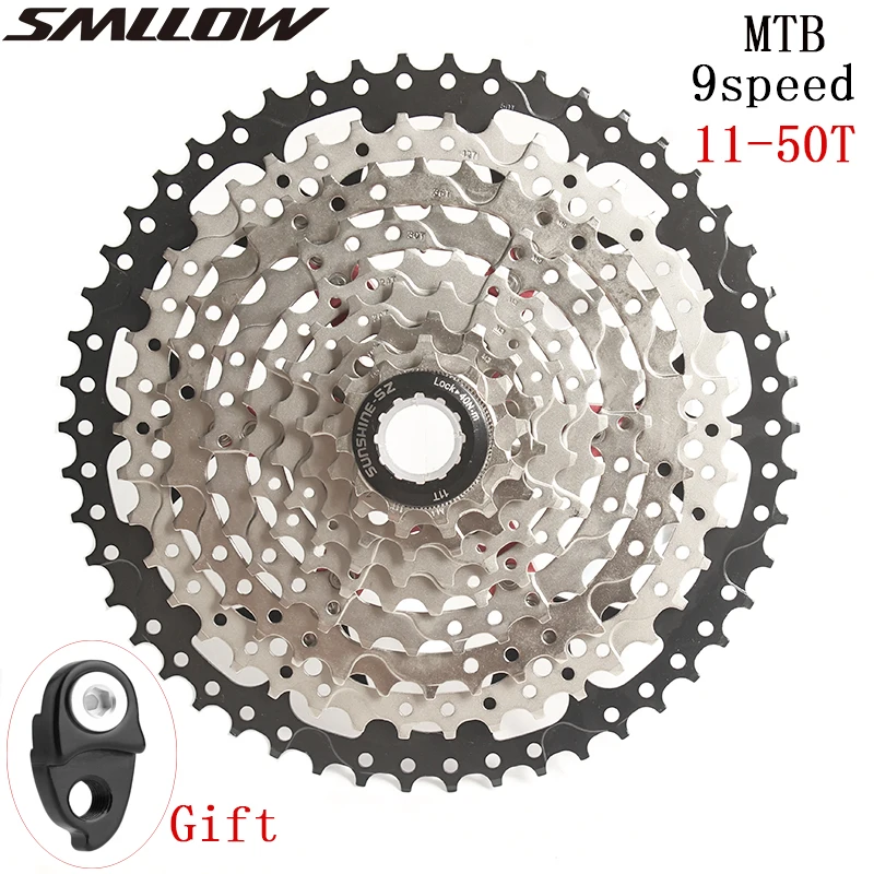 SUNSHINE-SZ 9 скоростей кассета 11-50T горный велосипед широкое соотношение MTB велосипед 9 S свободного хода совместим с M430 M4000 M590