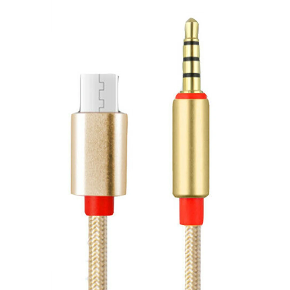 Тип c до 3 5 мм разъем Мужской Аудио Aux кабель папа USB C стерео адаптер 1 м 4 цвета в