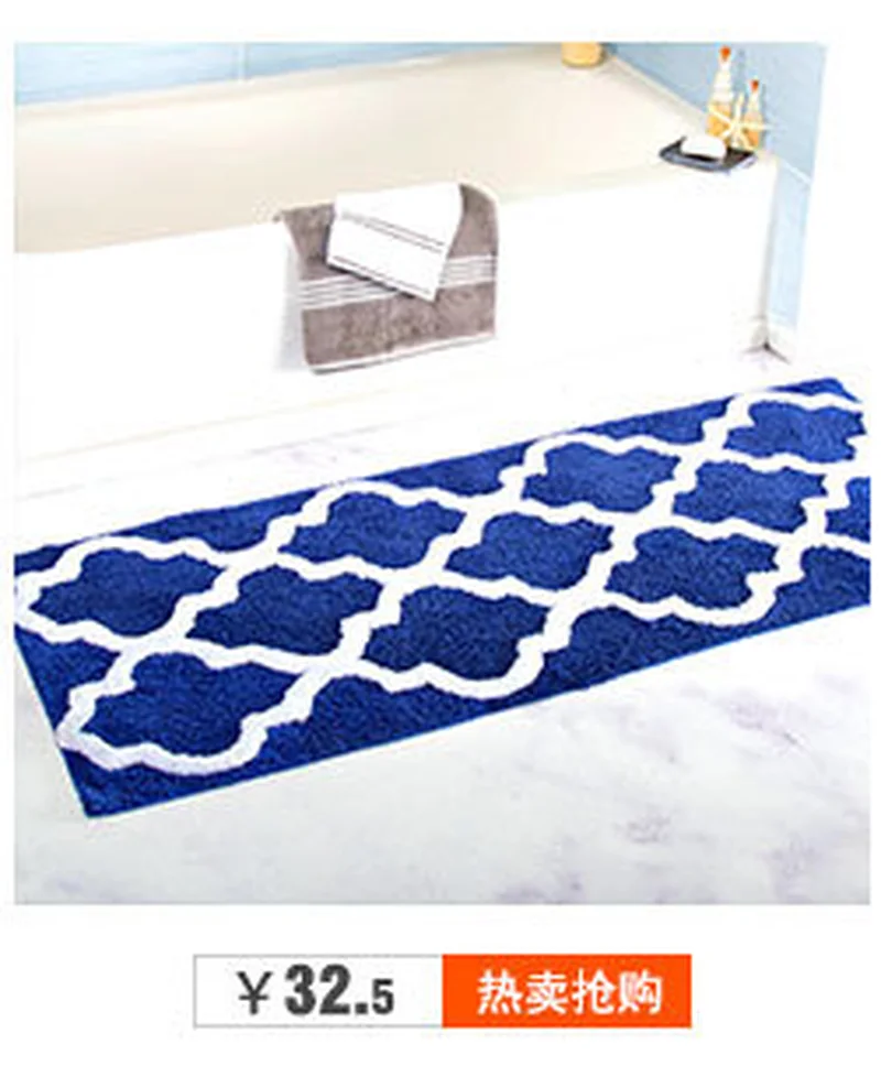 Geometric Printing Floor Mat Customized Door Waterproof Anti-Slip Foot Pad Kitchen Rug Carpet | Дом и сад