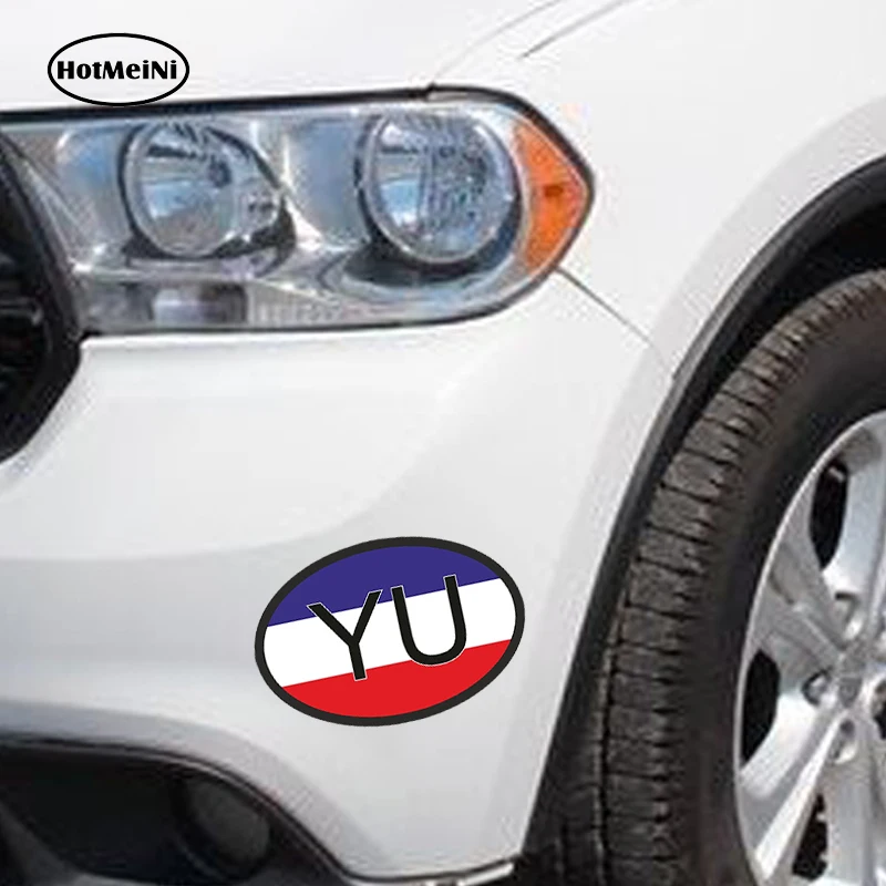 HotMeiNi 13x8 8 см стайлинга автомобилей YU Югославия код страны овальной формы с