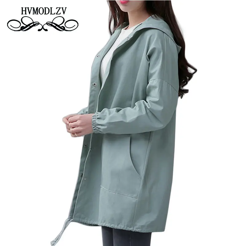 Женская ветровка с длинным рукавом свободная куртка большого размера