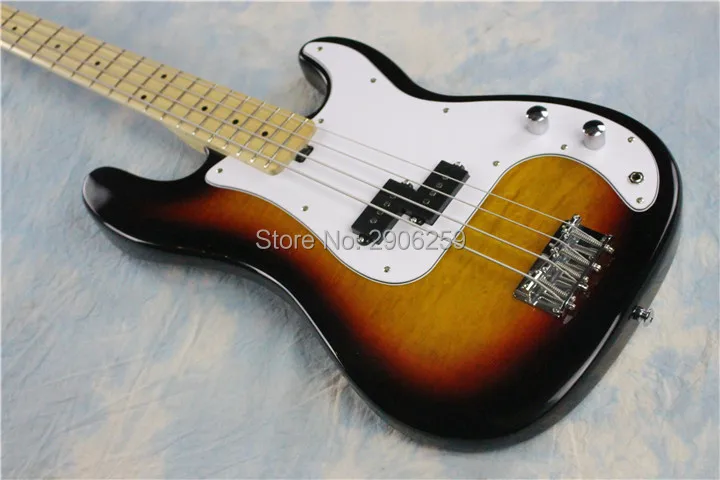 hot sale fen bass guitar vintage sunburst color.maple fingerboard.flamed maple top .Chinese | Спорт и развлечения