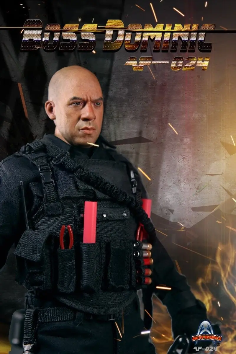 Коллекционные художественные фигурки, модель игрушки AF-024 Boss Доминик, 1/6 масштаб, полный набор, фигурки, игрушки, модель для фанатов, подарки