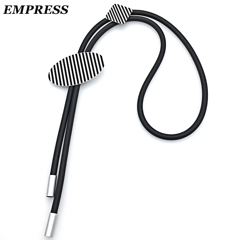 EMPRESS DIY Exaggeration Geometry Long Necklace Foam Style Handmade Statement Lucky Jewelry As a Gift to Women | Украшения и