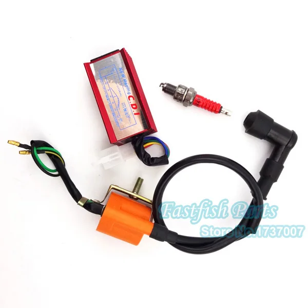 Алюминиевая 5-контактная катушка зажигания CDI &amp Racing A7TC для 50 куб. См 70 90 110 Loncin Taotao