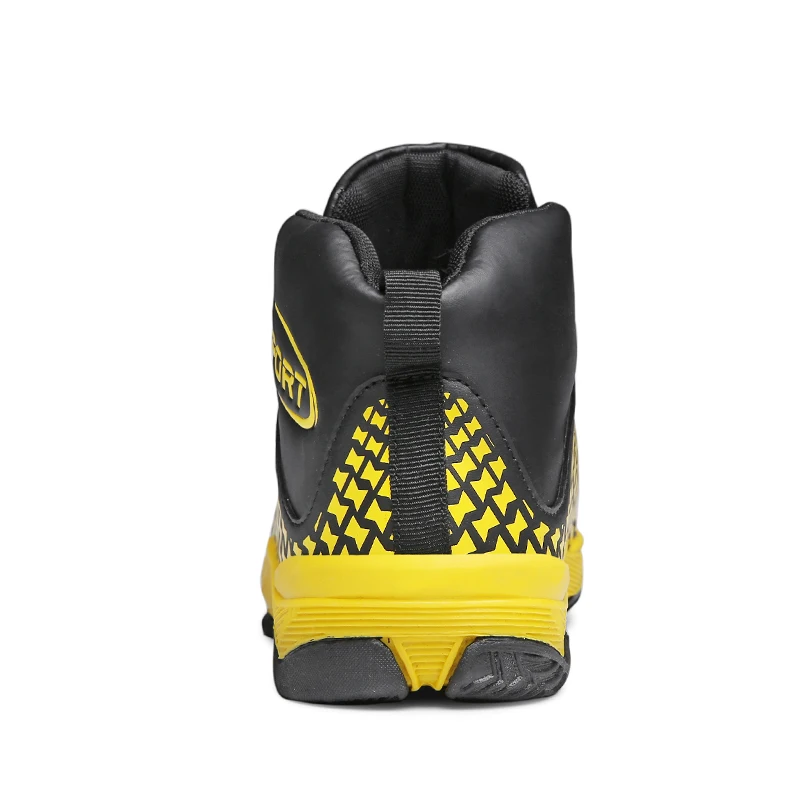 DQG Men Basketball Shoes Breathable Outdoor Anti-skid High Top Leather Sports Gym Athletic Training Sneakers | Спорт и развлечения