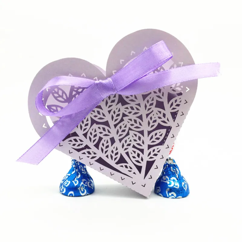 10 шт лазерная резка сердце конфеты свадебное оформление коробки уникальный