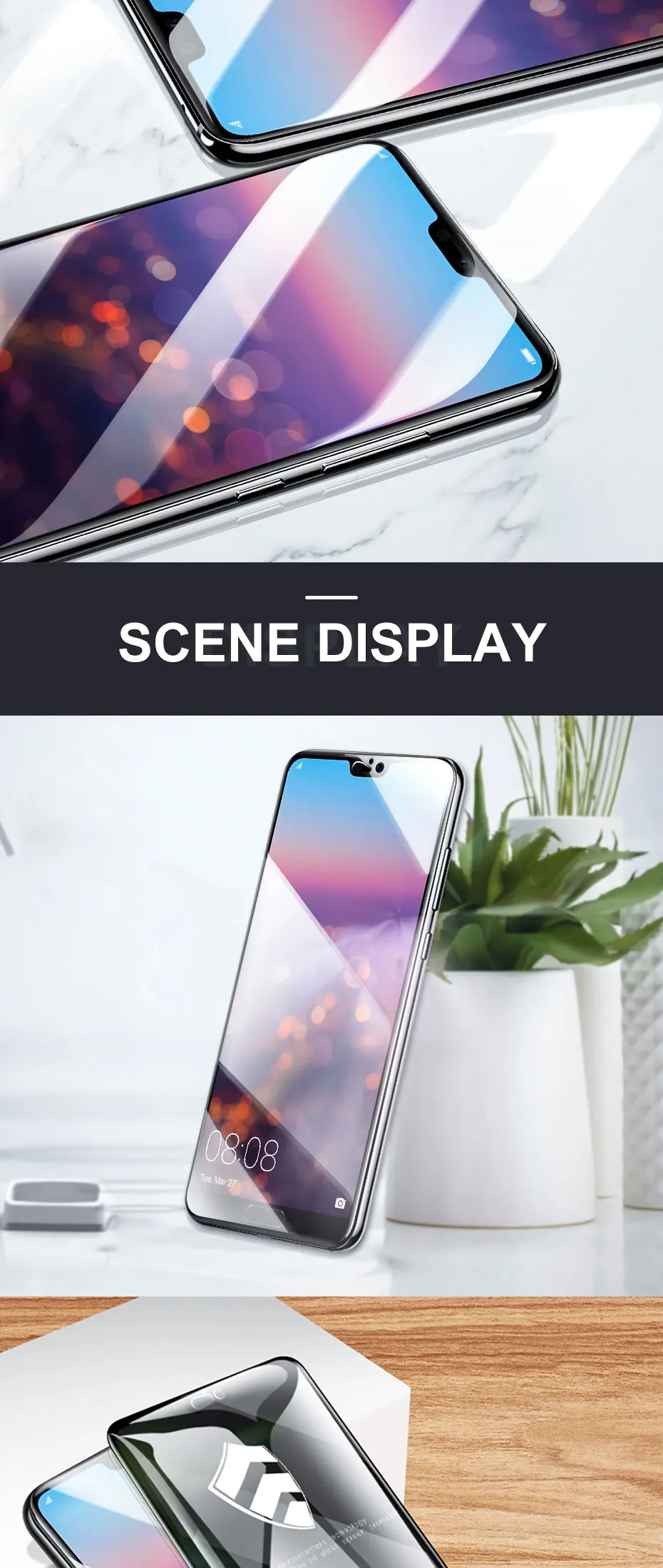 ZNP 15D закаленное стекло для huawei P30 P20 P10 Lite Защитная пленка для экрана для Honor 9 lite 10 huawei P30 P20 Pro защитное стекло