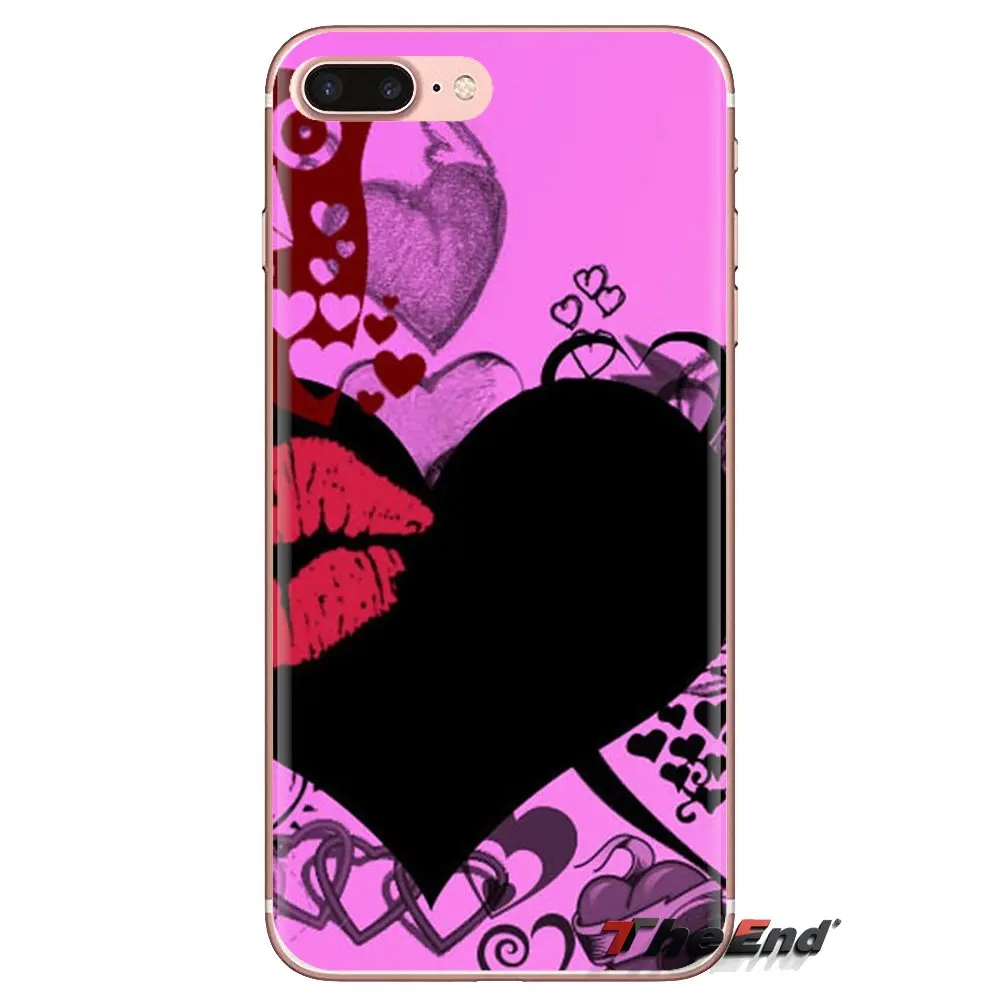 Abstract Love Heart Transparent Soft Shell Covers For Samsung Galaxy J1 J2 J3 J4 J5 J6 J7 J8 Plus 2018 Prime 2015 2016 2017 |