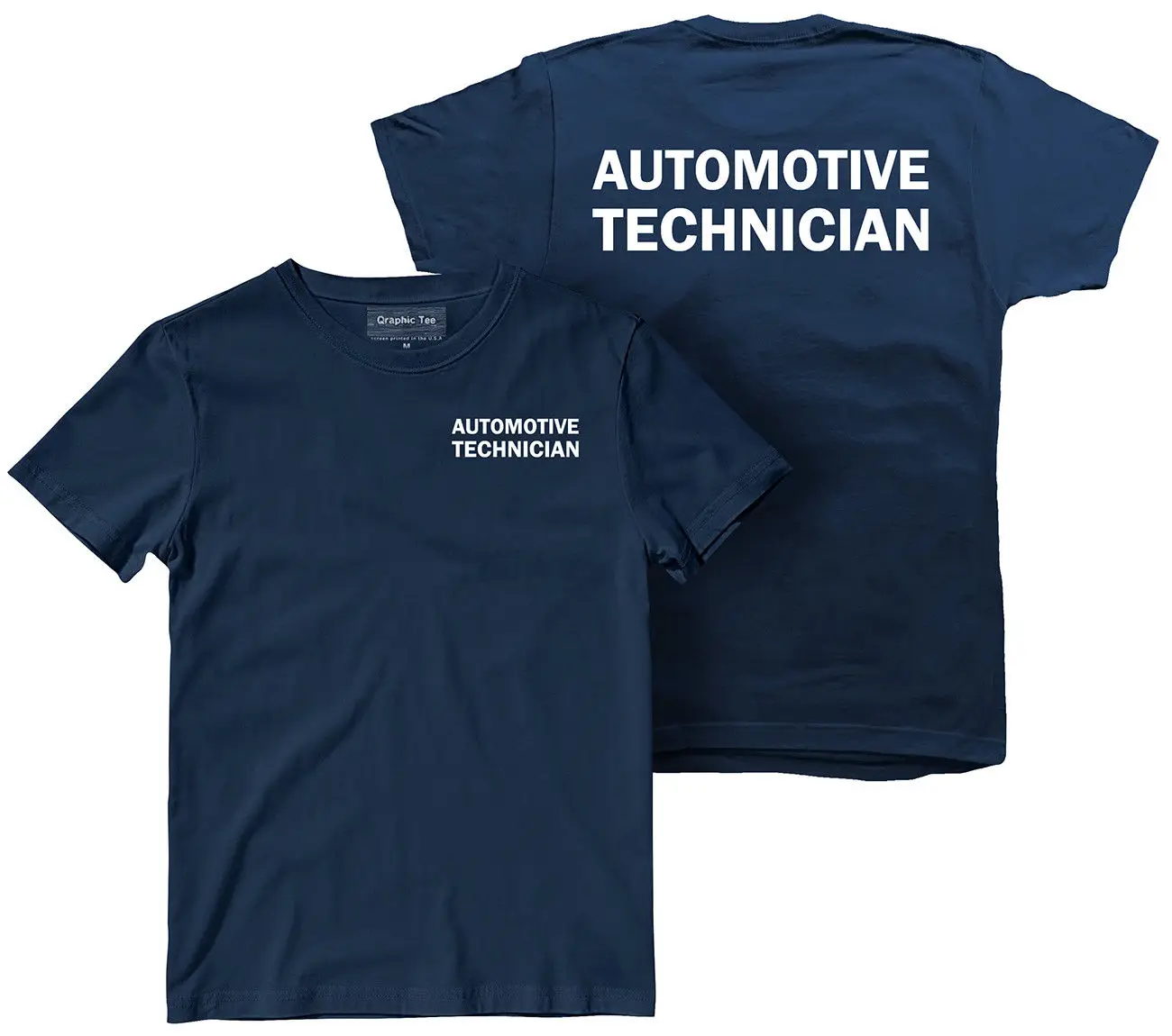 2019 Новая мужская футболка Свободная одежда из хлопка автомеханика с