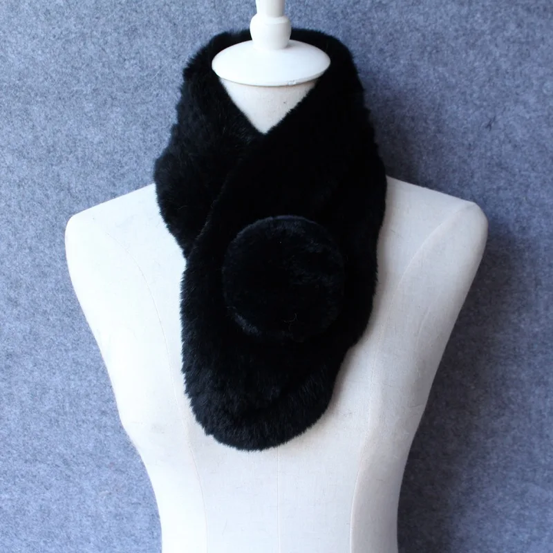 (TopFurMall) женские осенне-зимние шарфы из натурального меха кролика Рекс Женские