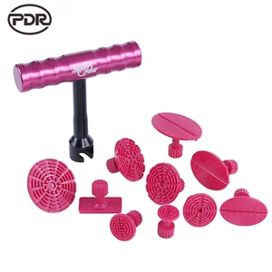 PDR набор инструментов безболезненные Инструменты для ремонта вмятин удаление вмятин мини подъемник вмятин Съемник маленький красный t-бар Съемник клей вкладки присоски