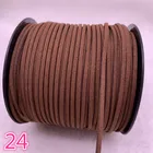 Новинка, 5 ярдовЛот, 3 мм плоский плетеный шнур из искусственной замши, Корейский Бархатный кожаный браслет ручной работы, Ювелирная цепочка #24