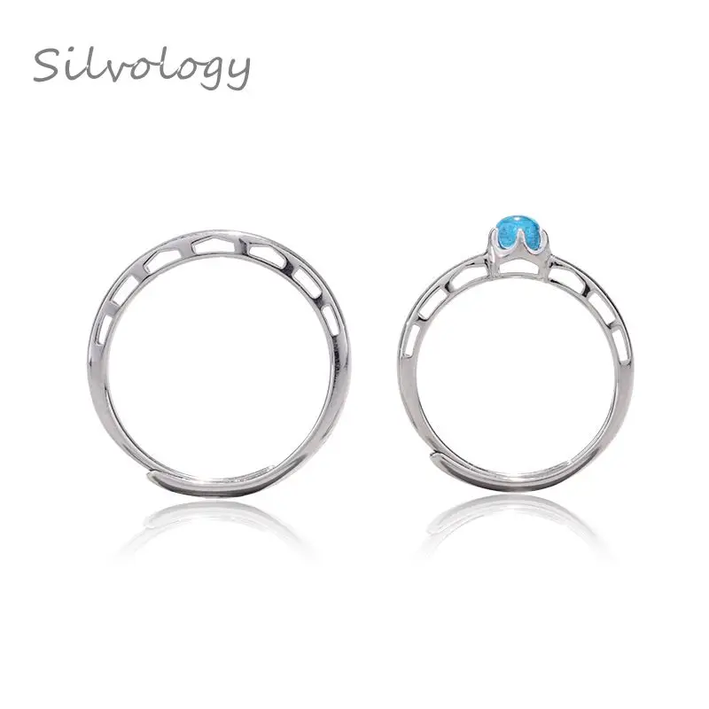 Оригинальные кольца для влюбленных Silvology Sigh Bridge из стерлингового серебра 925 пробы