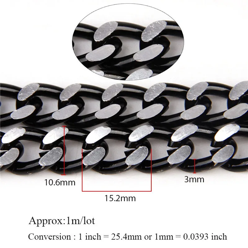 Цепочка из алюминия для изготовления ювелирных изделий сделай сам плоская