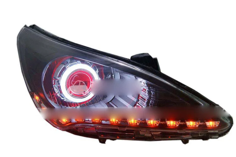 HID, 2010~ 2013, автомобильный Стайлинг, verna фара, Solaris, accent, Elantra, Genesis, i10, i20, santa fe, tucson, veracruz, lantra; verna фара