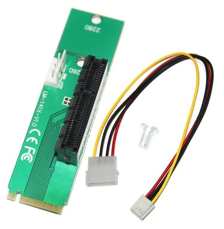 

100 шт./компл. M.2 NGFF SSD Male PCI-e Express 4X Женский адаптер конвертер m2