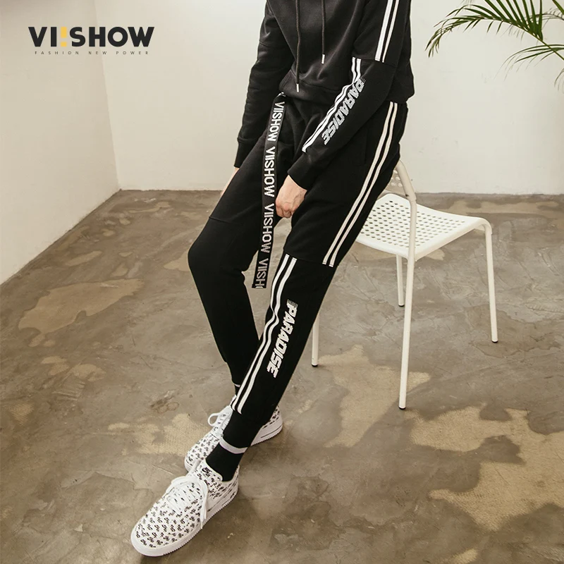 VIISHOW, мужские спортивные штаны, повседневные эластичные хлопковые мужские штаны для фитнеса, тренировки, обтягивающие, спортивные штаны, брюки для бега KC1156181