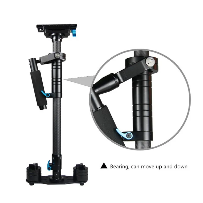 Professional 80cm Carbon Fiber Multifunctional Steadicam DSLR Camera Handheld Stabilizer for Gopro DSLR&DV Digital Video Camera|dslr handheld