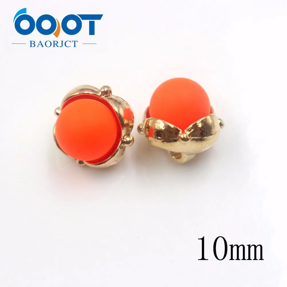 OOOT BAORJCT 178121 10pcs/Lot 10mm color flower buttons clothing accessories 5 colors DIY handmade material | Дом и сад