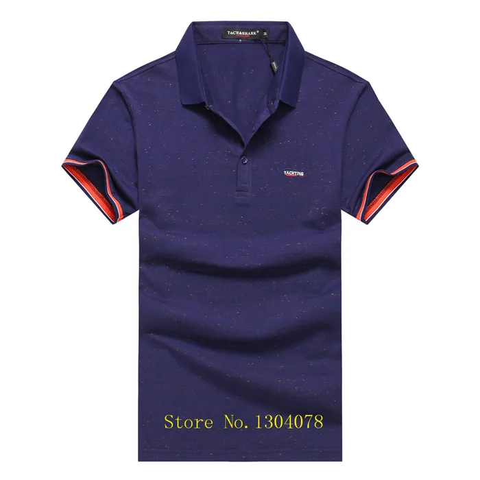 86516-BLUE Лето, мужские футболки, camisetas hombre, 3D буквы, вышивка, бренд Tace& Shark, футболка, мужская повседневная футболка, homme, футболки - Цвет: 86516-BLUE