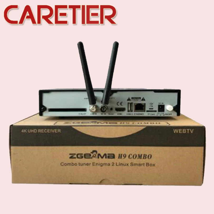 ZGEMMA H9 COMBO DVB-S2X+ DVB-T2C 4K UHD E2 DVB-S2X Linux Wifi Встроенный комбинированный спутниковый приемник 2 шт./лот