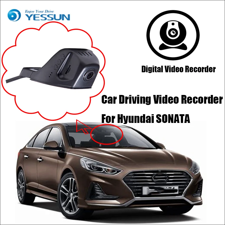 YESSUN для Hyundai SONATA Автомобильный видеорегистратор вождения фронтальная камера HD