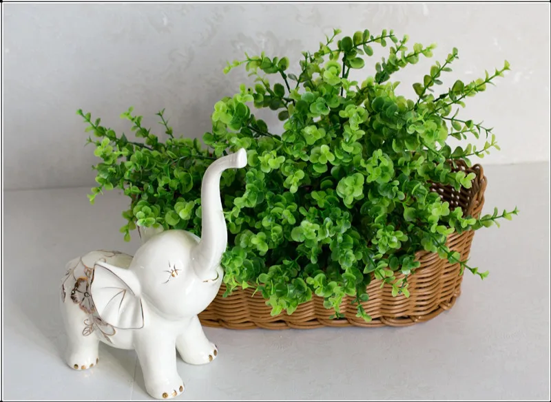 7 веток/Букет искусственных цветов зеленая трава эвкалипта искусственные