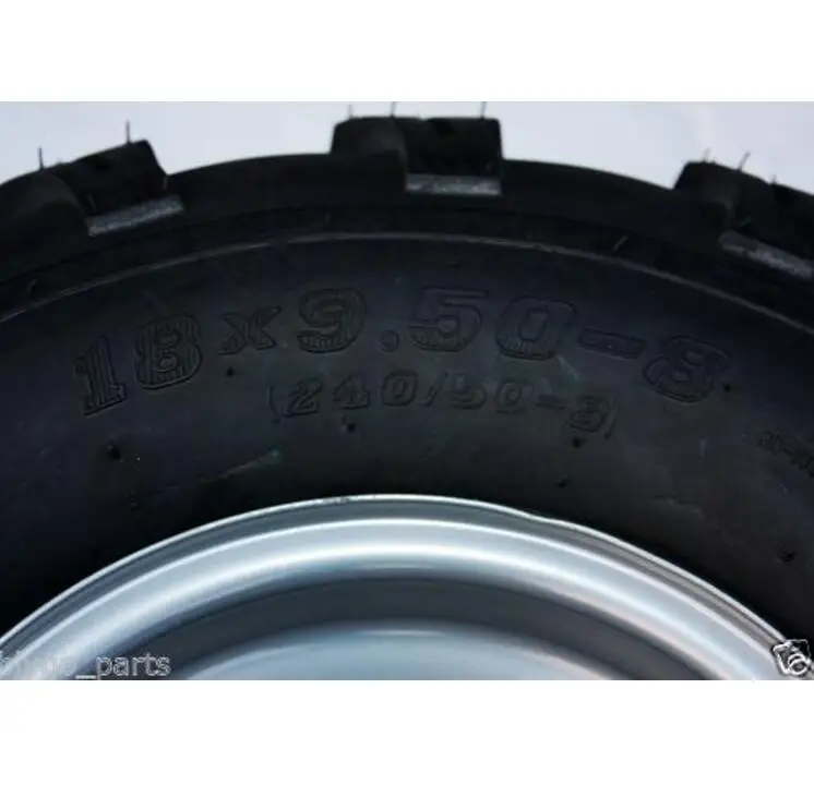 2 комплекта 18X9. 50 8 дюймов обод заднего колеса + массивные шины Quad Dirt Bike ATV багги|buggy