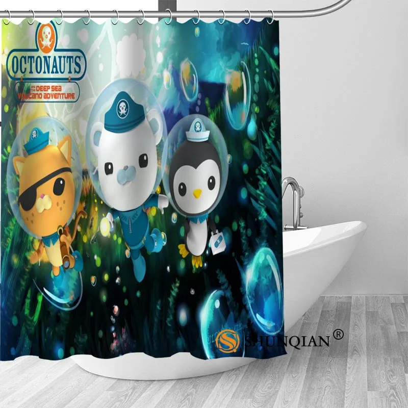 

Новая занавеска для душа Octonauts, украшения для ванной комнаты для дома, водонепроницаемая тканевая занавеска, занавеска для душа A18.1.3