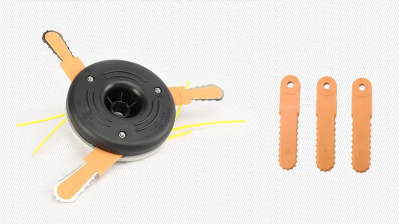 Dual use Power Grass Trimmer Head Steel Chain Saw with nylon line cutter Easy Cutting for Brush Cutter Auto bump feed head | Инструменты