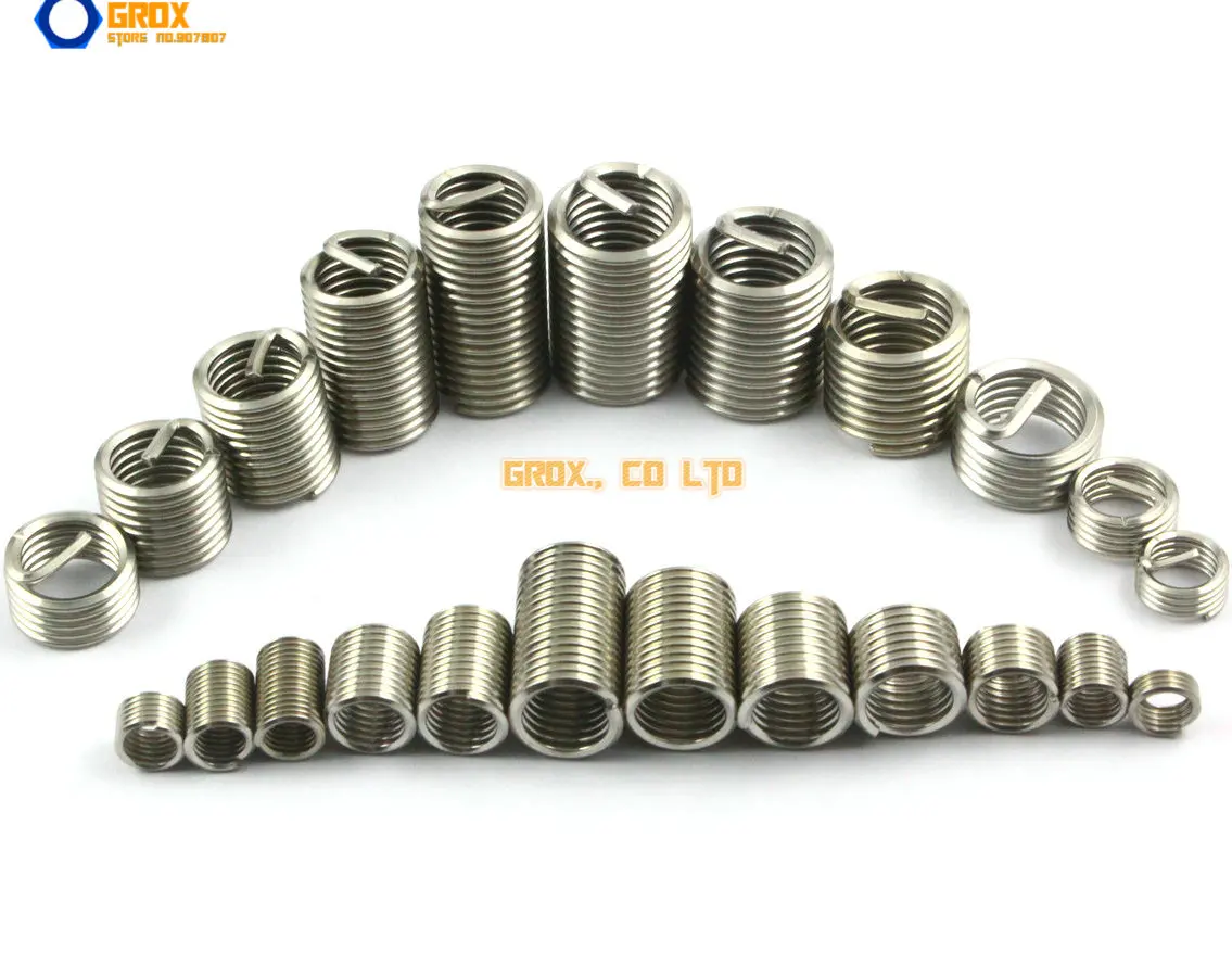 

40 Pieces M10*1.5*2.0D 304 Stainless Steel Thread Insert Repair Insert